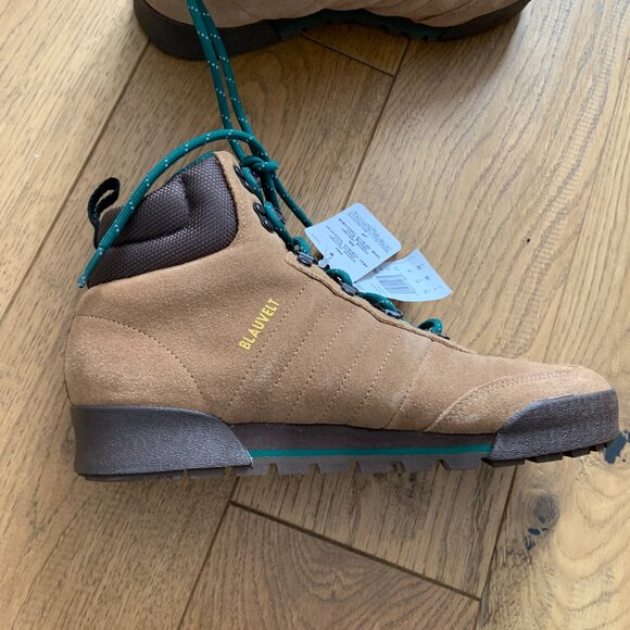 Men's Adidas Jake Blauvelt Boot 2.0 Raw Desert Leather Suede Brown Green Size 7 - Picture 1 of 8